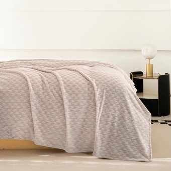 Плед Karven Фланель Евро PL014 JACQAURD v5/Beige