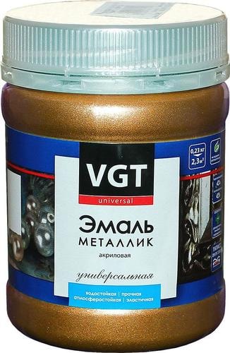 Эмаль VGT Универсальная Металлик ВД-АК-1179 230 г (золото)