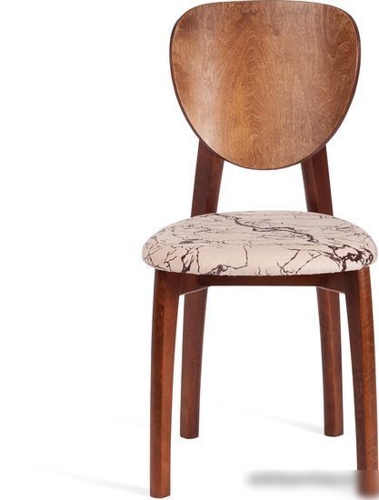 Стул TetChair Diamante мягкое сиденье (коричневый/крекс бежевый)