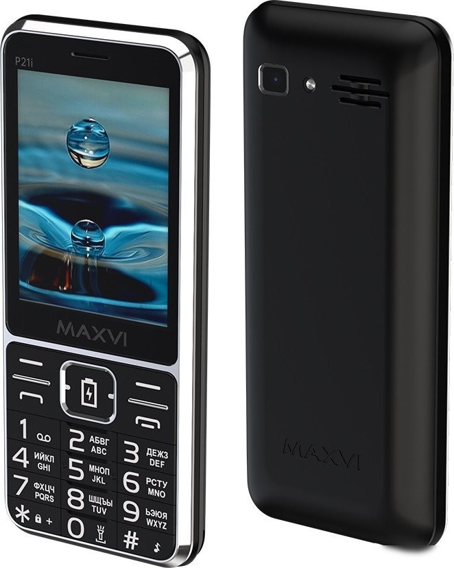 Кнопочный телефон Maxvi P21i (черный)