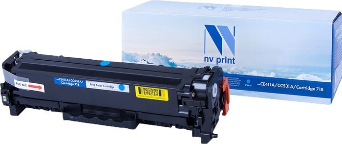Картридж NV Print NV-CE411A-CC531A-718C (аналог HP, Canon)