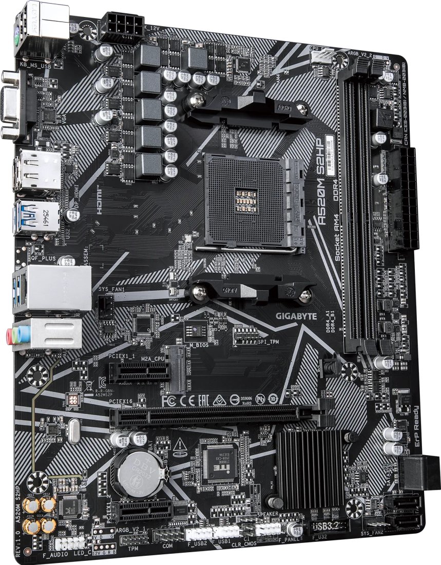 Материнская плата Gigabyte A520M S2HP