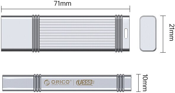 USB Flash Orico USSD-I 128GB USSD-I-C128G-SV-BP