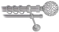 Карниз для штор Lm Decor Ажур 095 2р гладкий 25/16мм (сатин, 2.8м)