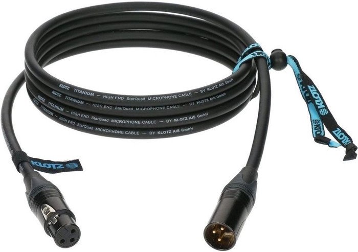 Кабель Klotz TI-M0500 XLR - XLR (5 м, черный)