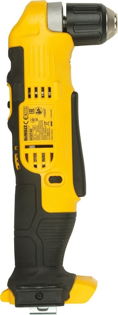 Угловая дрель DeWalt DCD740NT-XJ (без АКБ, кейс)