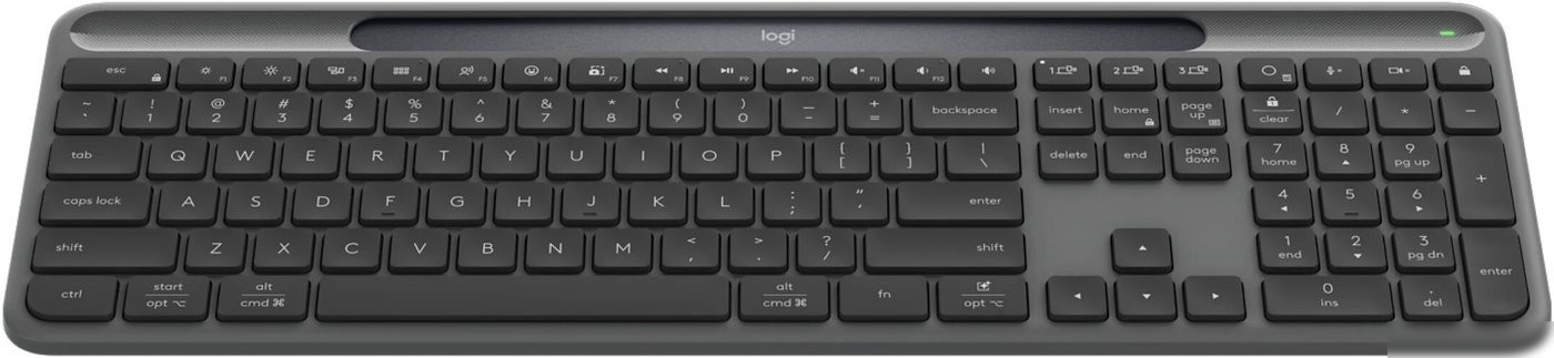 Клавиатура Logitech Signature Slim Solar+ K980 920-013755 (графитовый, нет кириллицы)