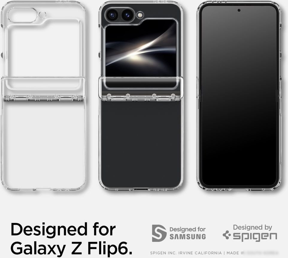 Чехол для телефона Spigen Ultra Hybrid Pro для Galaxy Z Flip 6 Crystal Clear