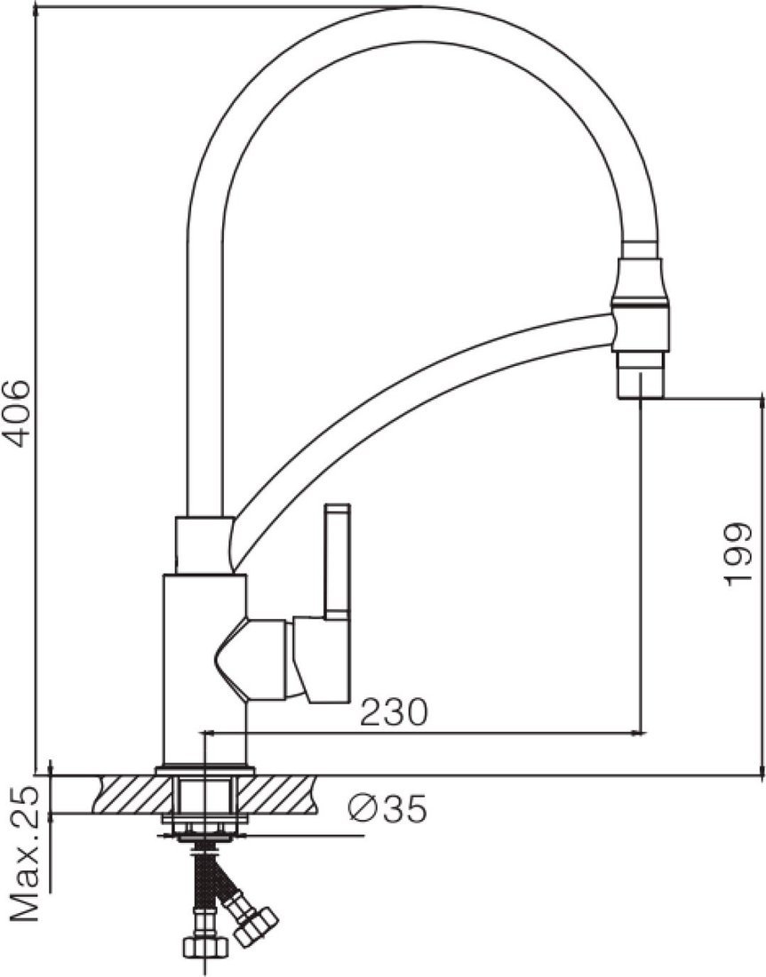 Смеситель Lauter Flex 21СК7505C