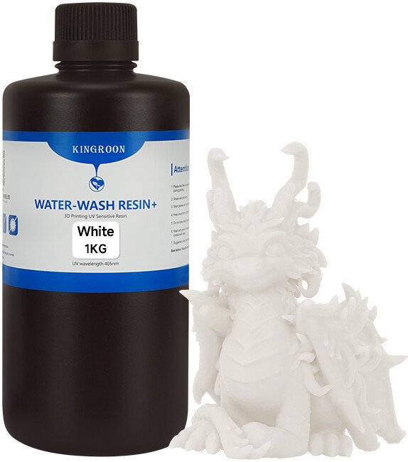 Фотополимер Kingroon Water Wash Resin+ 1 л (белый)