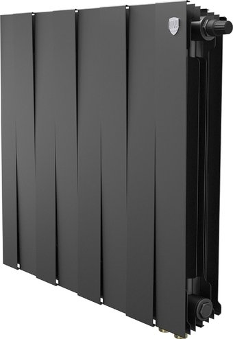 Биметаллический радиатор Royal Thermo PianoForte 500 Черный VR80 - 8 секций