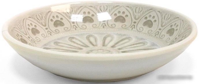 Миска TarHong Medallion Paw TCT3052CSMPC (бежевая с лапками)