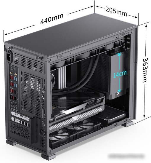 Корпус Jonsbo D31 Mesh (черный)
