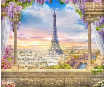 Фотообои Citydecor Вид на Париж 300x254