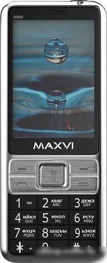 Кнопочный телефон Maxvi X900 (черный)