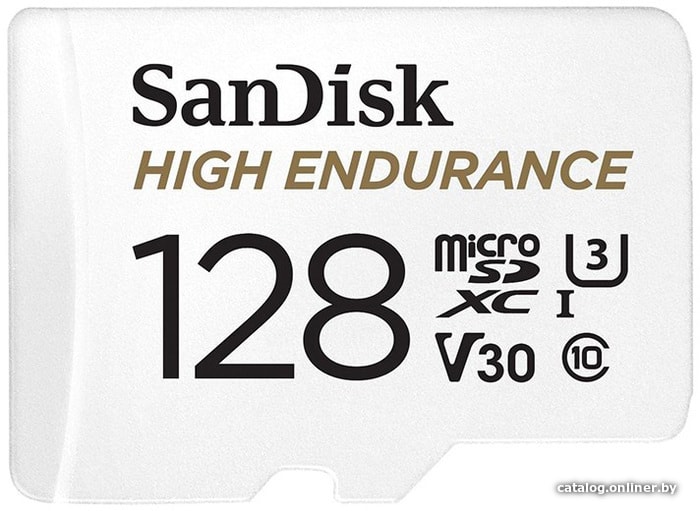 Карта памяти SanDisk High Endurance microSDXC SDSQQNR-128G-GN6IA 128GB (с адаптером)