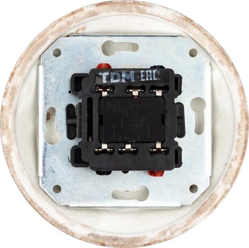 Выключатель перекрестный TDM Болонь SQ1820-0115 (мраморный)
