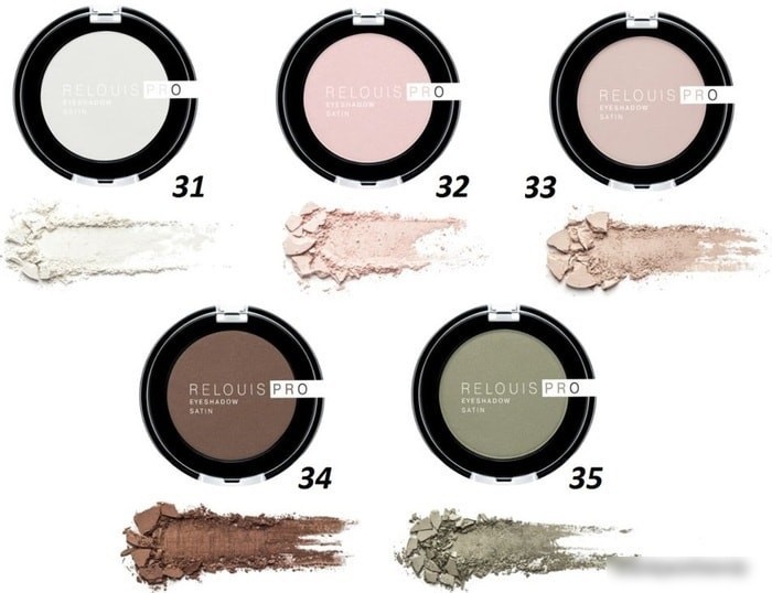 Тени для век Relouis Pro EyeShadow Satin Тон 35