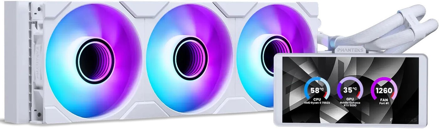 Система жидкостного охлаждения для процессора Phanteks Glacier One 360M25-LCD PH-GO360M25G2LCD_DWT01