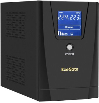 Источник бесперебойного питания ExeGate SpecialPro Smart LLB-1500.LCD.AVR.C13.RJ.USB