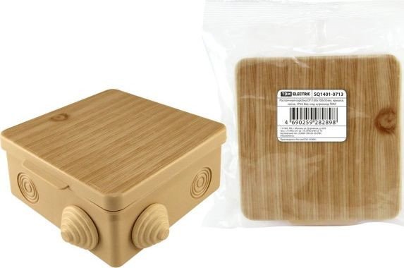 Монтажная коробка (подрозетник) TDM Electric SQ1401-0713 (сосна)