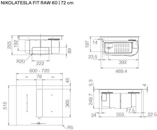 Варочная панель Elica NikolaTesla Fit Raw BR/A/60