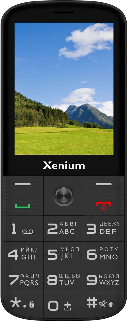 Кнопочный телефон Xenium L728 (черный)