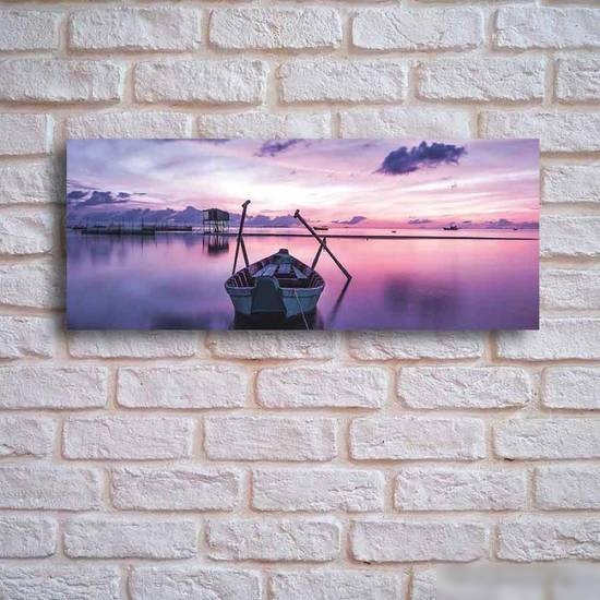 Картина на стекле Stamprint Лодка NT011 (50x125)
