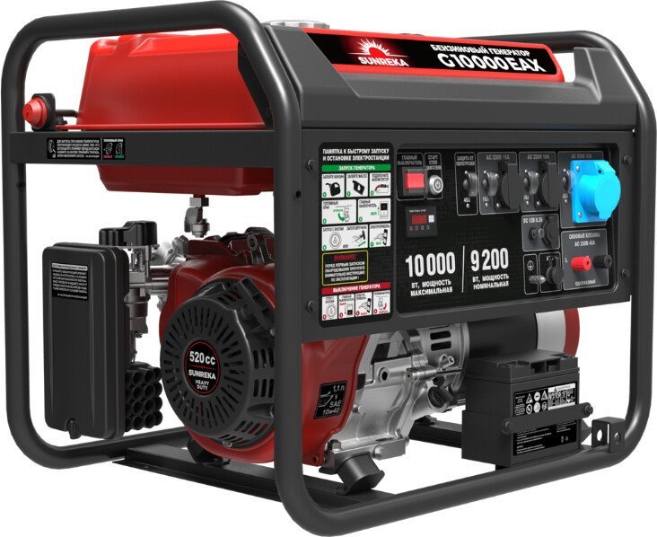 Бензиновый генератор SUNREKA G10000EAX