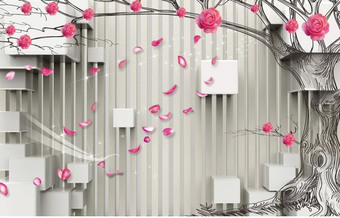 Фотообои Citydecor Цветочная абстракция 5 3D 400x254