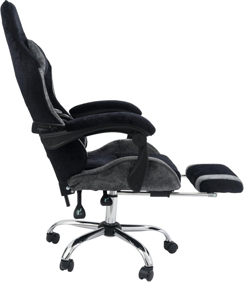 Игровое (геймерское) кресло Calviano Amarone (black-grey plush)