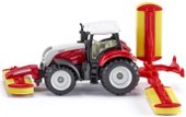 Трактор Siku Steyr с газонокосилкой Poettinger 1672
