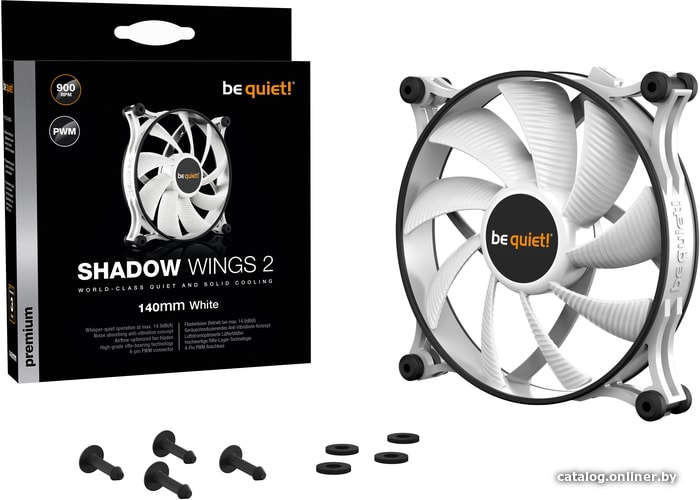 Вентилятор для корпуса be quiet! Shadow Wings 2 140mm PWM BL091