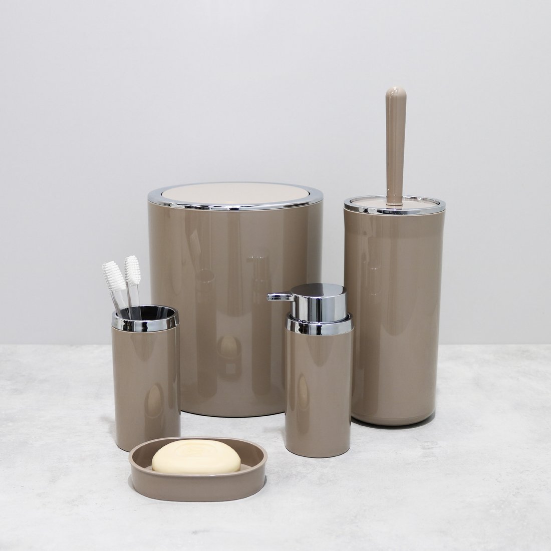 Мусорное ведро Fixsen Round Beige FX-452-6
