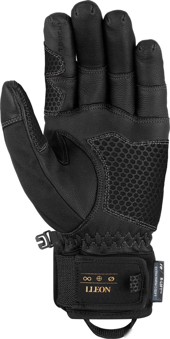 Горнолыжные перчатки Reusch Lleon R-Tex XT 6102219-7707 (р-р 8, Black/Gold Inch)
