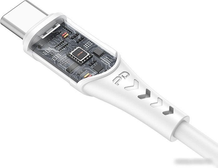 Кабель Vipfan P05 USB Type-C- USB Type-C (2 м, белый)