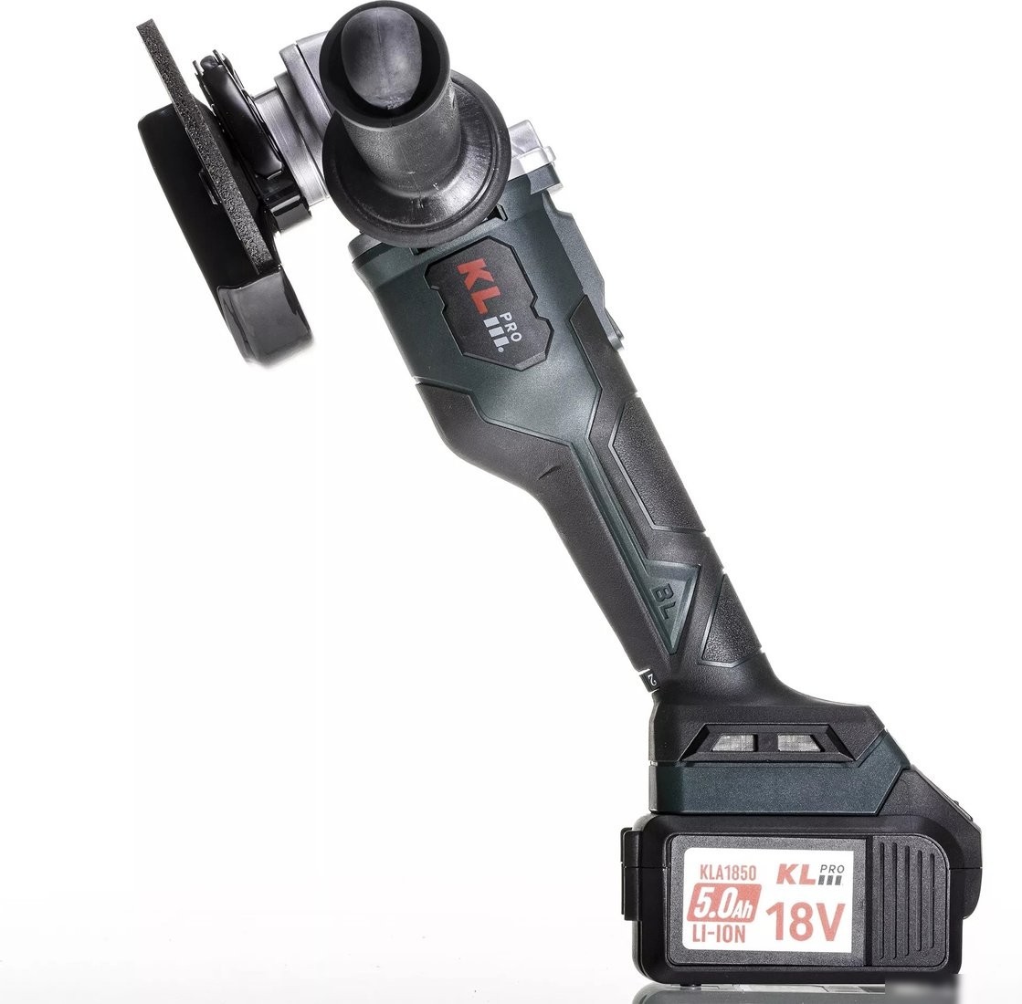 Угловая шлифмашина KLPRO KLAT18BS-50 (с 2-мя АКБ, кейс)