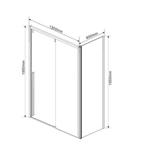 Душевой уголок Vincea Lugano VSR-1L8013CLB-1 (черный/прозрачное)
