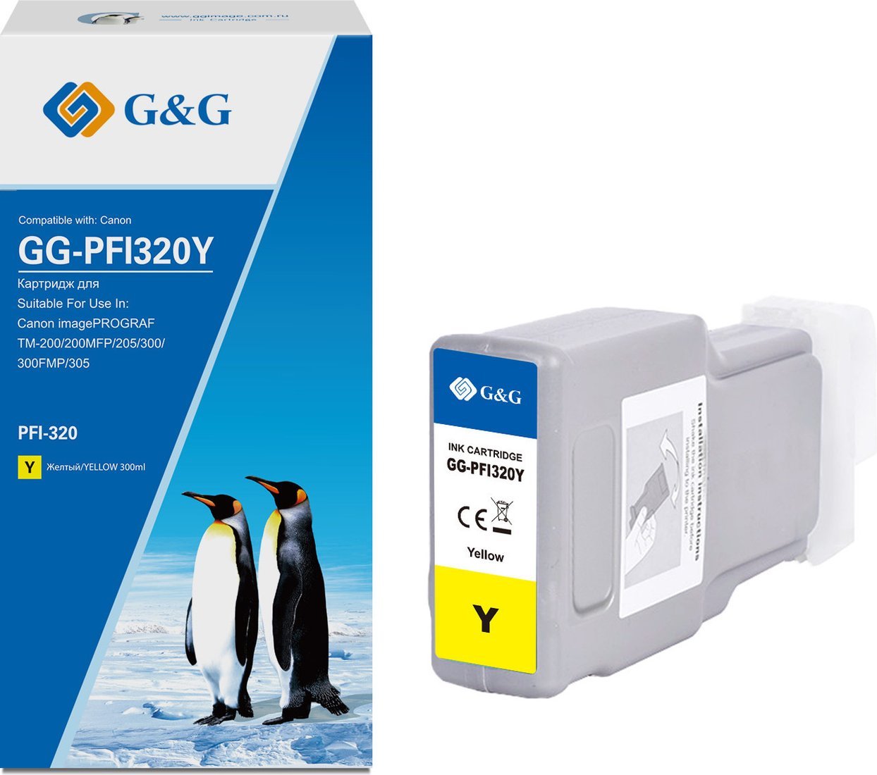 Картридж G&G GG-PFI320Y