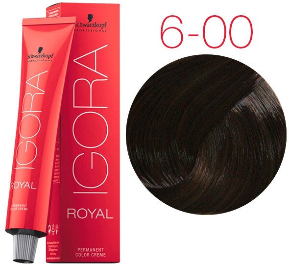 Крем-краска для волос Schwarzkopf Professional Igora Royal Permanent Color Creme 6-00 60 мл