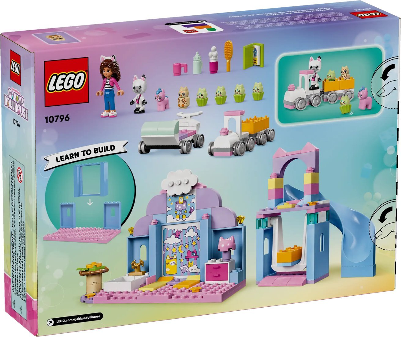 Конструктор LEGO Gabby's Dollhouse Уход за котятами Габби 10796