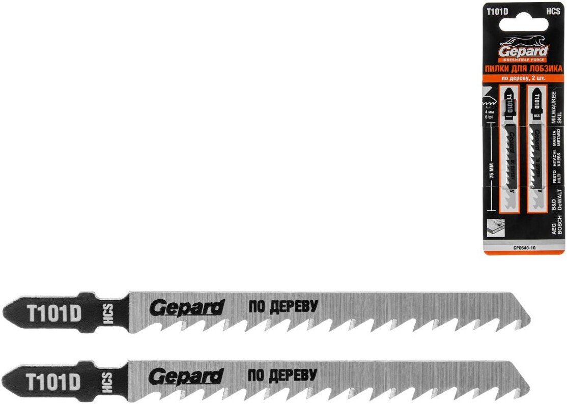 Набор пильных полотен Gepard GP0640-10 Набор пильных полотен Gepard GP0640-10