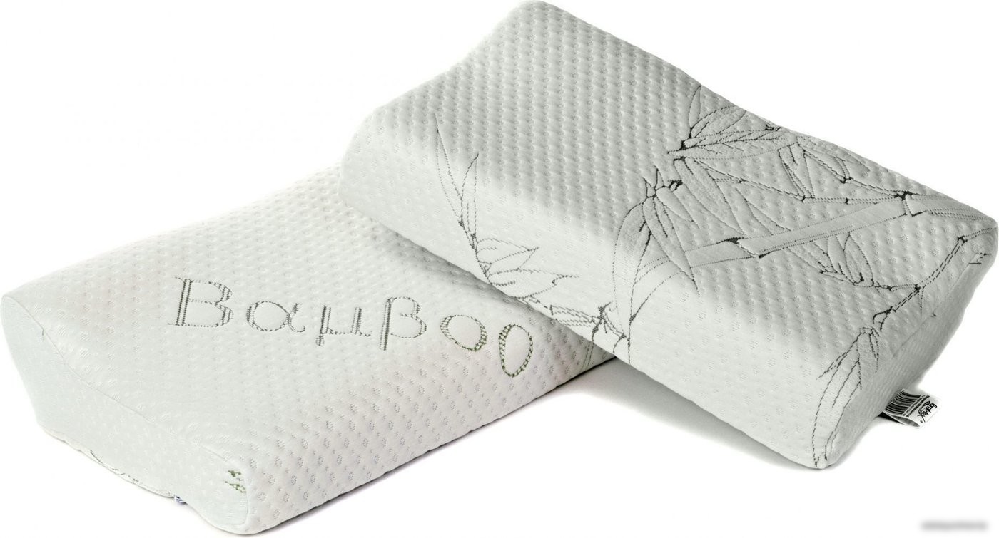 Ортопедическая подушка Familytex ППУ С памятью формы ППУМ Бамбук (50x28x9/14)