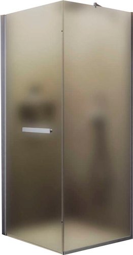 Душевой уголок MaybahGlass MGY-1318-5 (сатин стекло/хром матовый)
