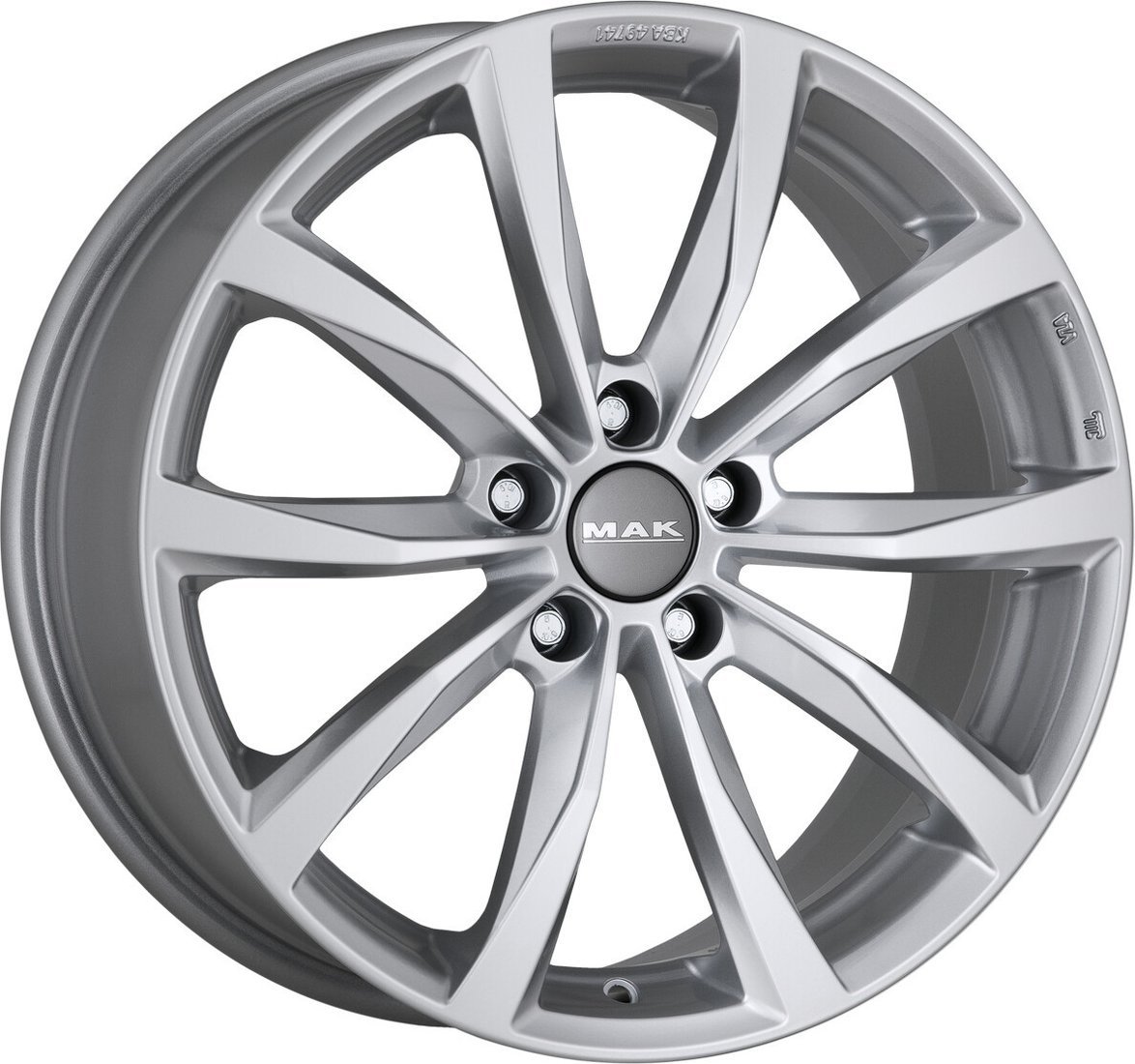 Литые диски MAK Wolf 19x7.5" 5x114.3мм DIA 67.1мм ET 50мм Silver