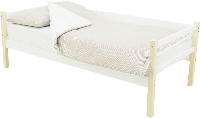 Кровать Бельмарко Skogen 160x70 (бежевый/белый)