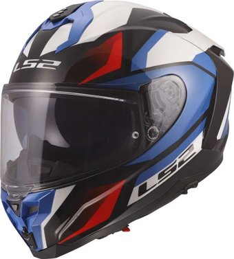 Мотошлем LS2 FF817 Challenger II Viper (2XL, белый/синий/красный)