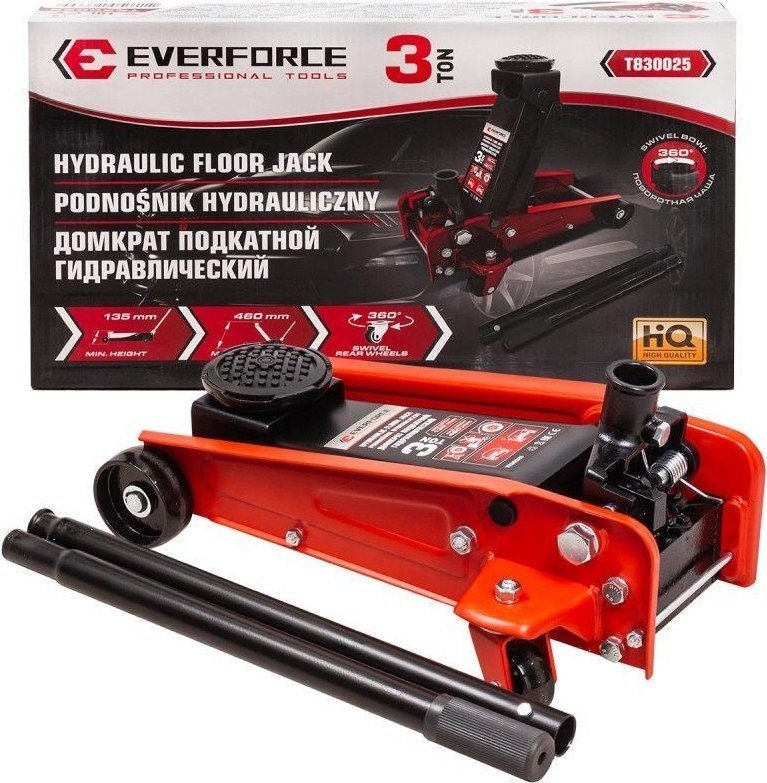 Подкатной домкрат Everforce EF-T830025(61854)