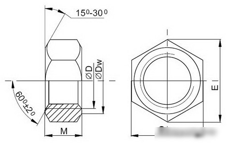 Гайка Монтаж М5 DIN934 BM001682 (200шт)