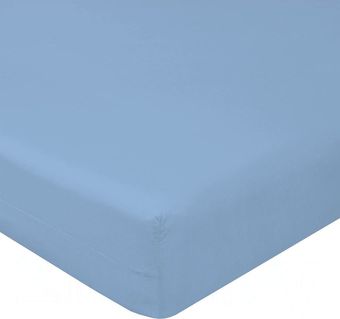 Постельное белье Luxsonia Трикотаж на резинке 160x200 Мр0010-8 (голубой)